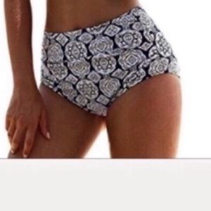 Women’s retro high waisted swim bottoms